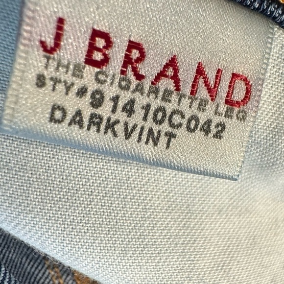 J Brand The Cigar Leg Dark Blue Denim Jeans Womens Size 28 - Picture 8 of 8